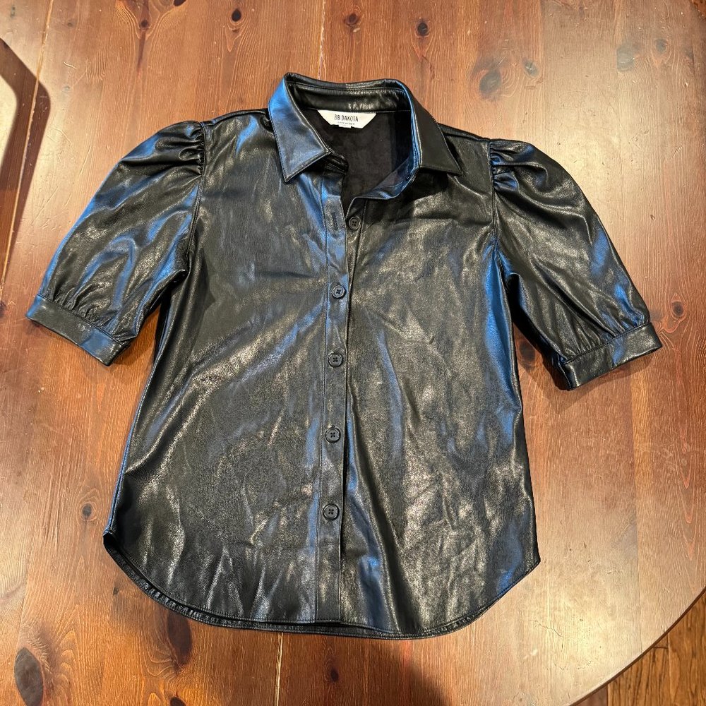 BB Dakota by Steve Madden faux leather top